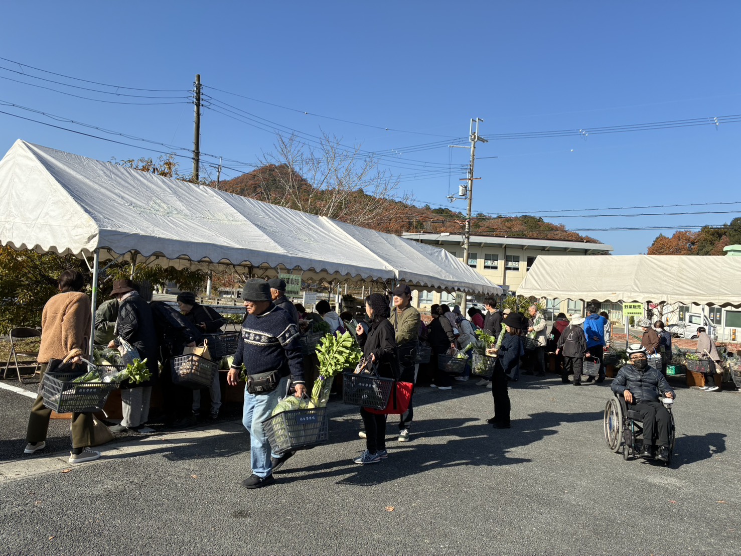 収穫祭会場の様子